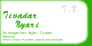 tivadar nyari business card